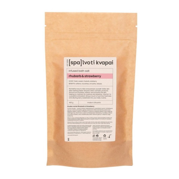 Druska voniai "Rabarbaras ir braškė" 400 g